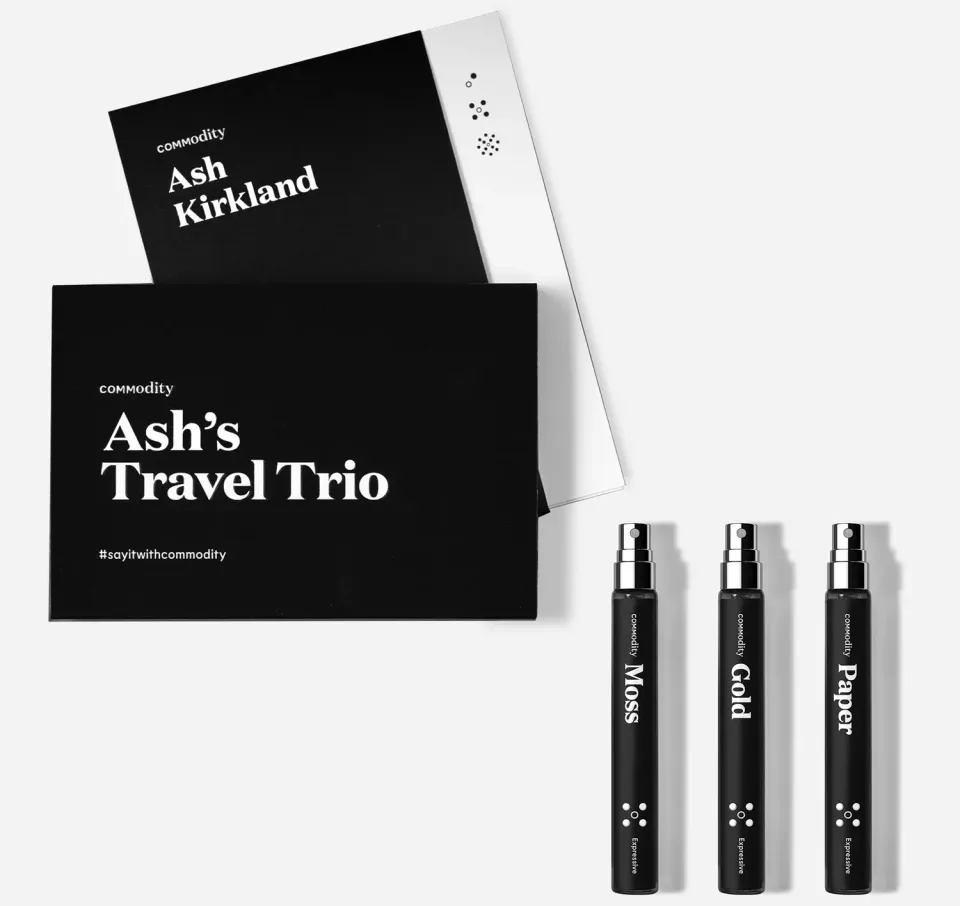 Commodity Ash's Travel Trio prøvesæt 3x10 ml lagdeling