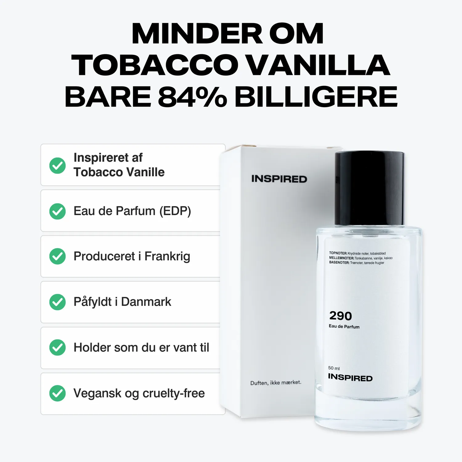 Inspired Parfume 290 parfume inspireret af Tobacco Vanille kryd