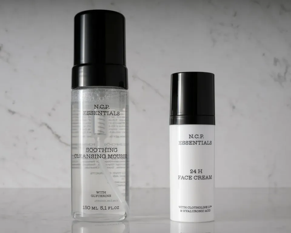 N.C.P. Olfactives Clean & Care ansigtssæt 2x150ml uparfumeret