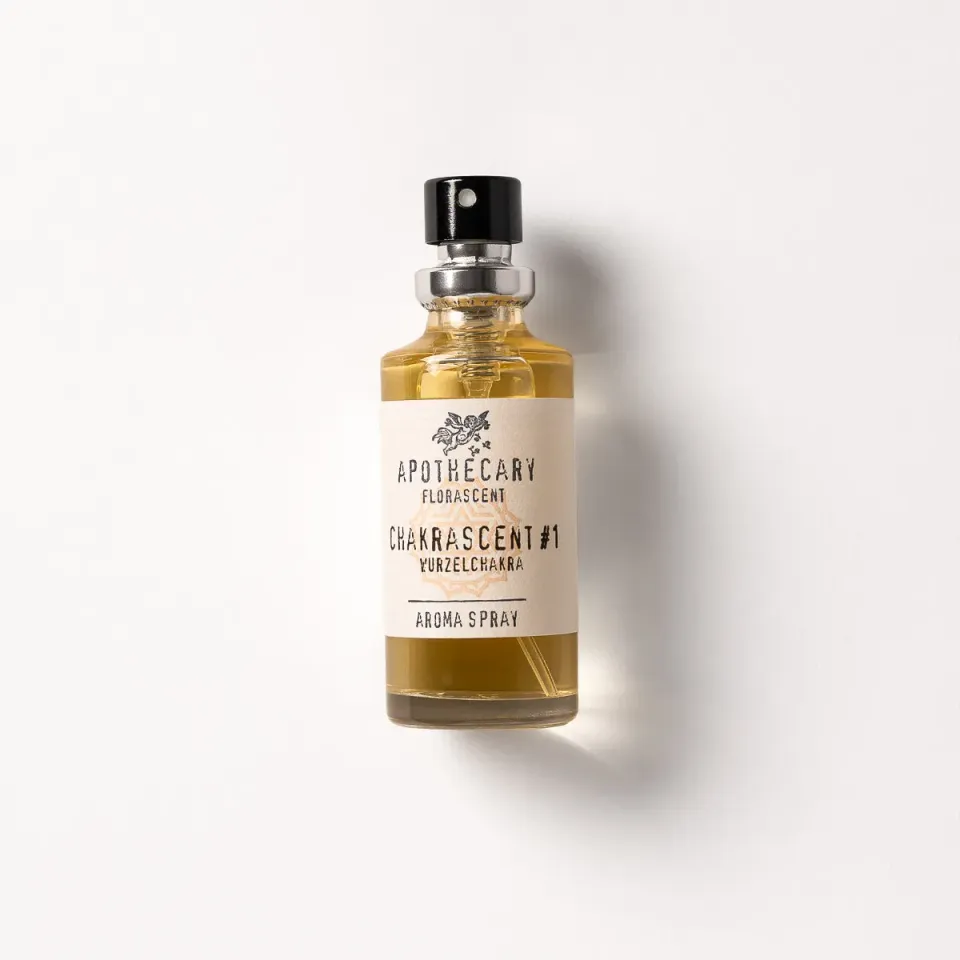 Florascent Chakrascent No.1 aromaspray rodchakra jordet