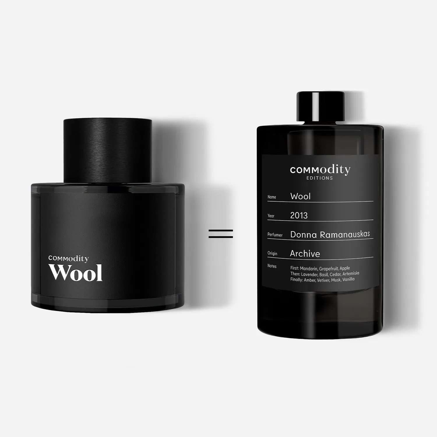 Commodity Archive Wool parfume 100 ml – sød vanilje