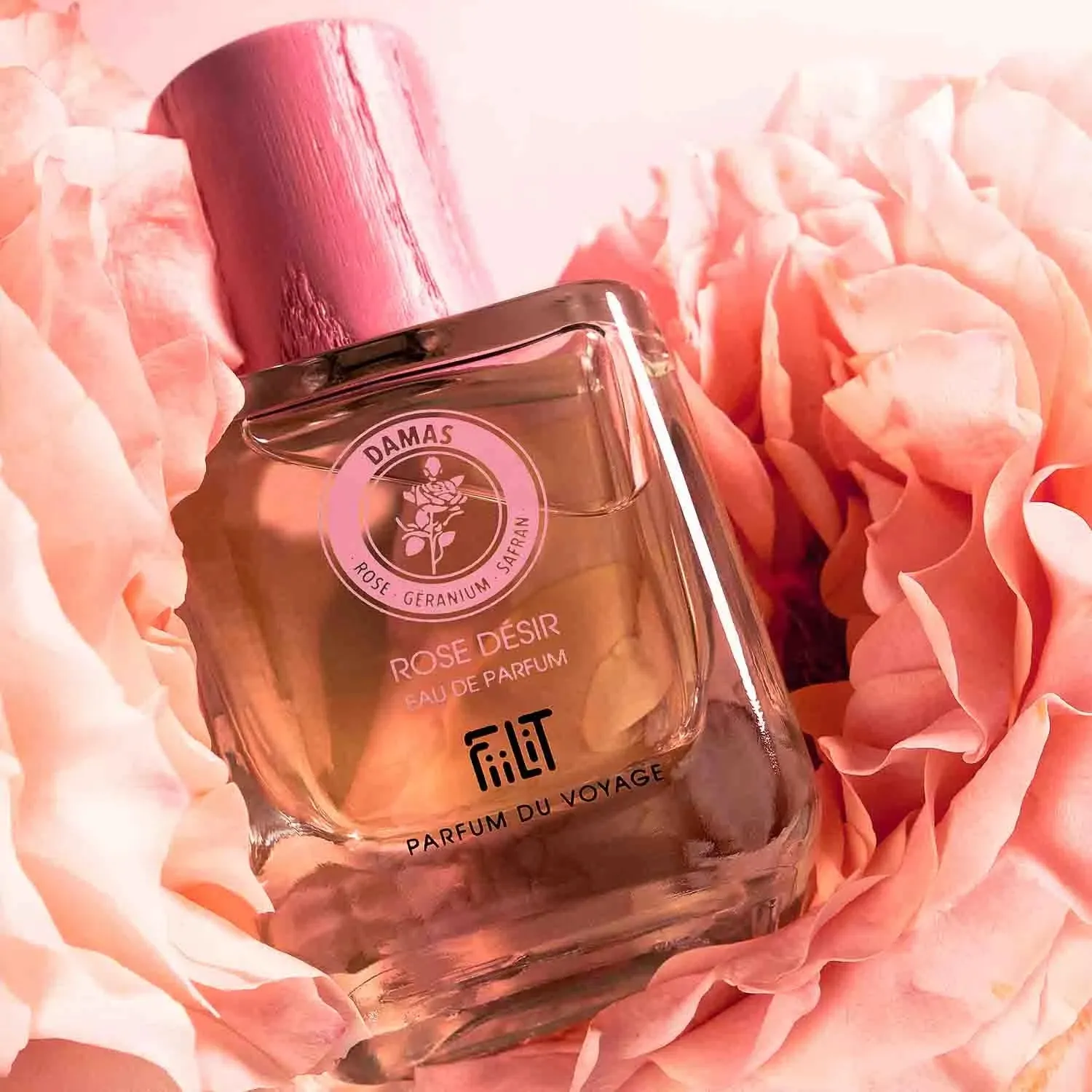 FiiLit Rose Désir Damascus eau de parfum 1,5 ml rose-vanilje