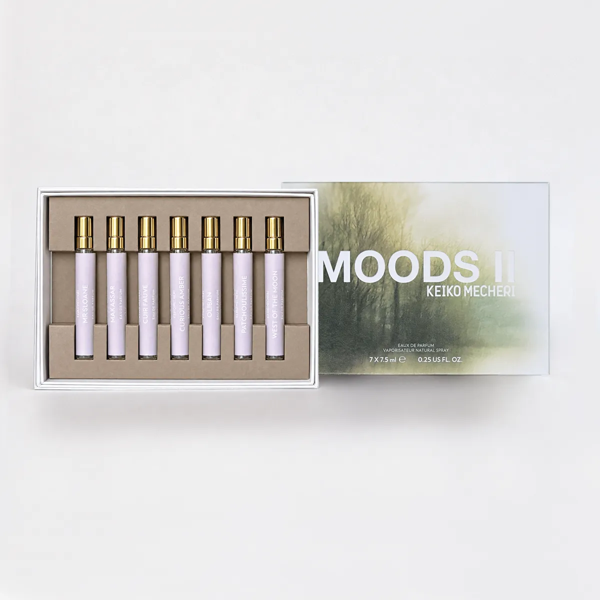 Keiko Mecheri Moods II parfume 7x7,5 ml læder prøvesæt