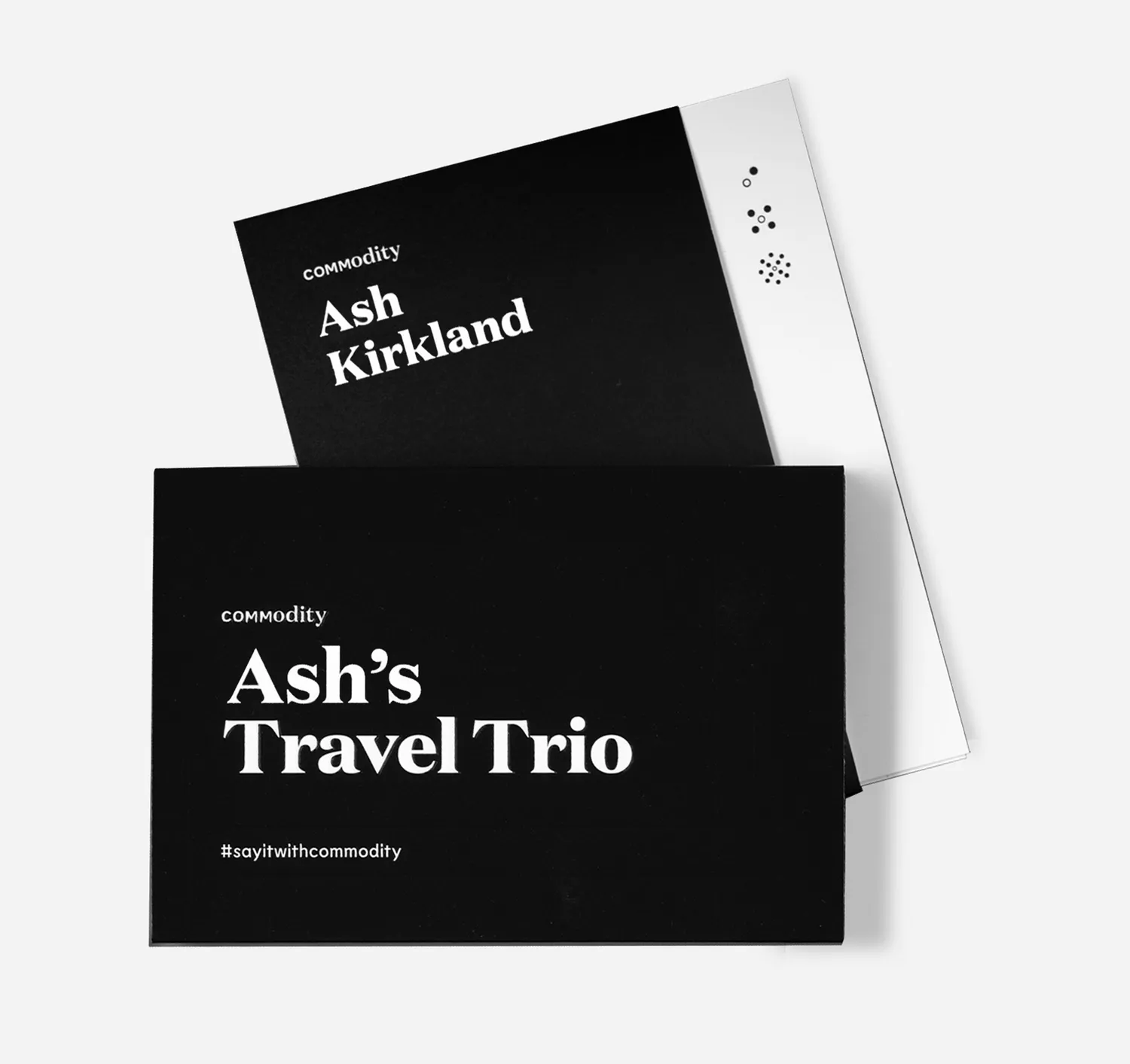 Commodity Ash's Travel Trio prøvesæt 3x10 ml lagdeling