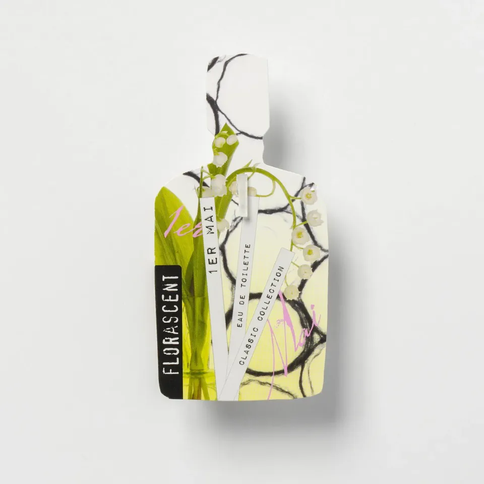 Florascent 1er Mai parfume duftprøve grøn blomstret