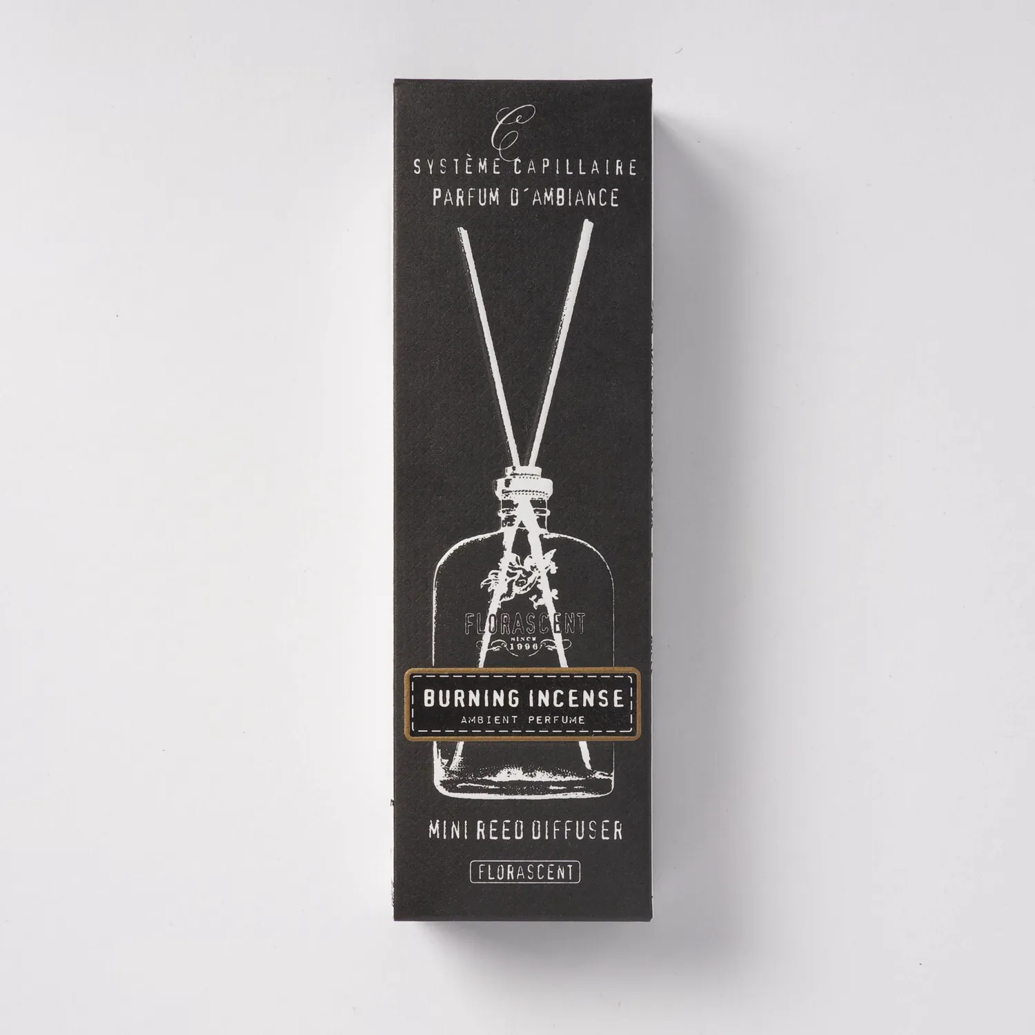 Florascent Burning Incense mini reed diffuser røgelse