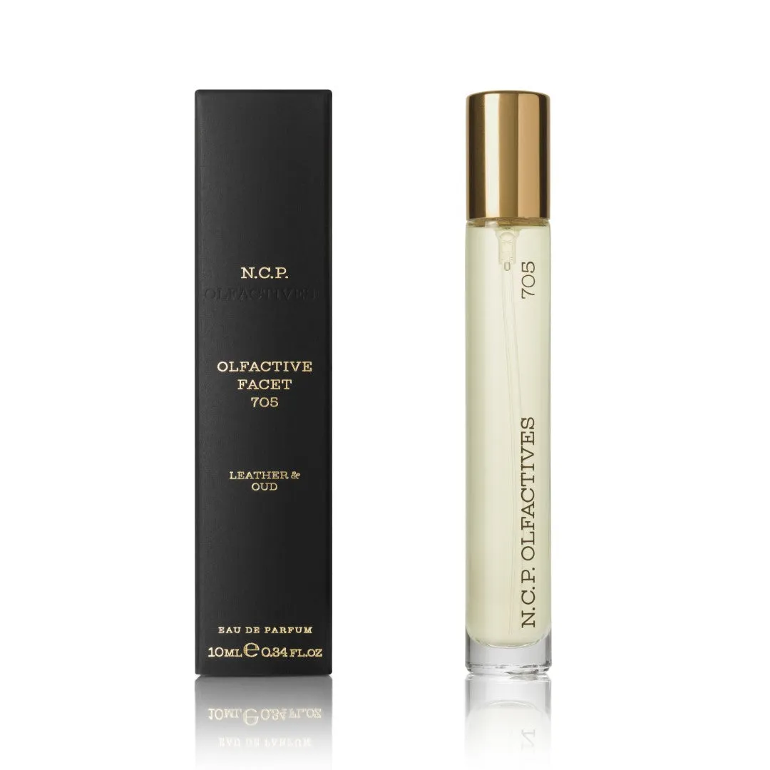 N.C.P. Olfactives 705 Leather & Oud parfume 10ml mørk